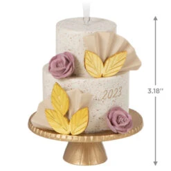 Hallmark A Sweet Beginning 2023 Porcelain Ornament -Home Improvement Store 2023 Wedding Cake Keepsake Ornament 1999QHX3067 03