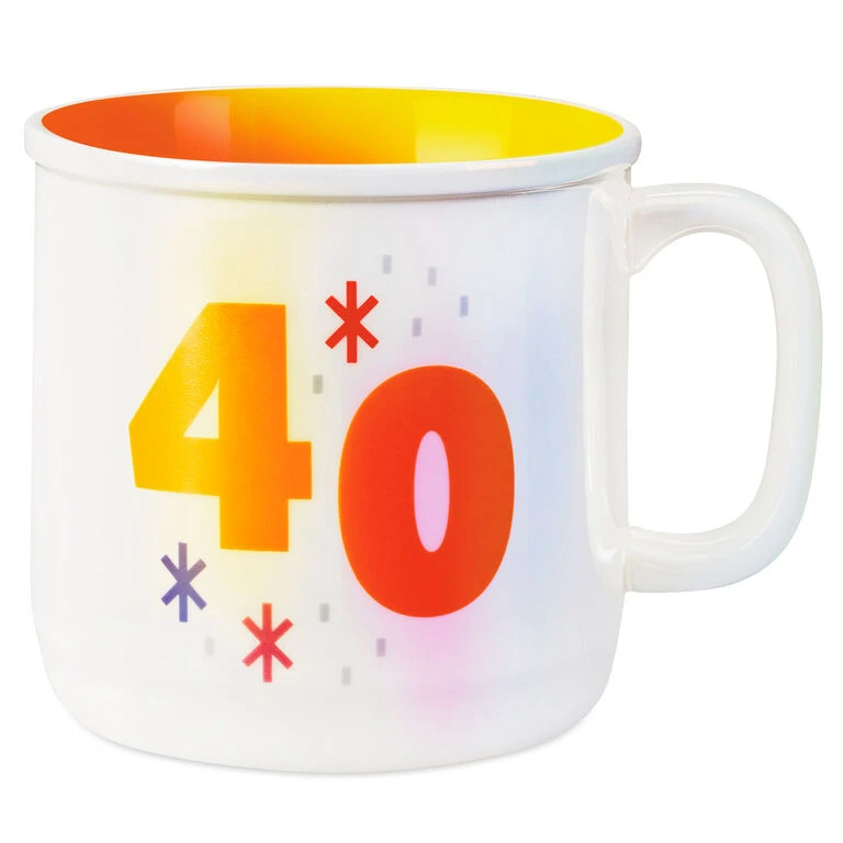 Hallmark 40 Mug, 16 Oz. 3 Hallmark 40 Mug, 16 Oz.