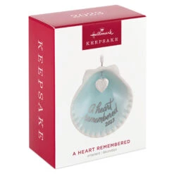Hallmark A Heart Remembered 2023 Porcelain Ornament -Home Improvement Store A Heart Remembered Seashell Keepsake Ornament 1799QHX3037 04