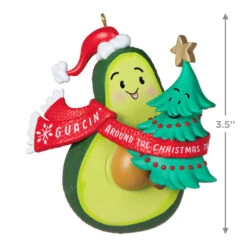 Hallmark Guacin' Around The Christmas Tree Ornament With Sound -Home Improvement Store Avocado and Christmas Tree Keepsake Ornament 2199QGO2839 03