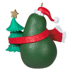 Hallmark Guacin' Around The Christmas Tree Ornament With Sound -Home Improvement Store Avocado and Christmas Tree Keepsake Ornament 2199QGO2839 06