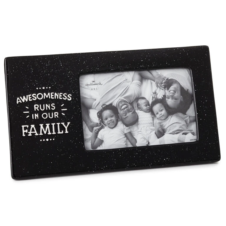 Hallmark Awesomeness Runs In Our Family Ceramic Picture Frame, 4x6 3 Hallmark Awesomeness Runs In Our Family Ceramic Picture Frame, 4x6