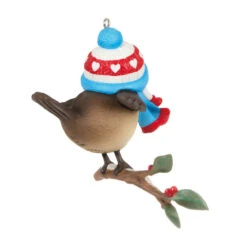 Hallmark Cozy Critters Special Edition Ornament -Home Improvement Store Bird on Snowy Tree Branch Keepsake Ornament 1699QGO2797 06