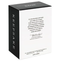 Hallmark Happy Halloween! Ornament -Home Improvement Store Black Cat Pumpkin Diorama Keepsake Ornament 1799QFO5311 05