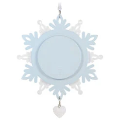 Hallmark Our First Christmas Together Snowflake 2023 Photo Frame Ornament -Home Improvement Store BlueWhite Snowflake Picture Frame Keepsake Ornament 1699QGO2879 06