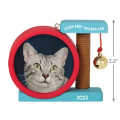 Hallmark Purr-fect Christmas 2023 Photo Frame Ornament -Home Improvement Store Cat Scratcher Toy Picture Frame Keepsake Ornament 1599QGO2597 03