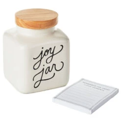 Hallmark Ceramic Joy Jar And Notepad, Set Of 2 7 Hallmark Ceramic Joy Jar And Notepad, Set Of 2 -Home Improvement Store Ceramic Joy Jar and Note Pad 1SNN1080 03