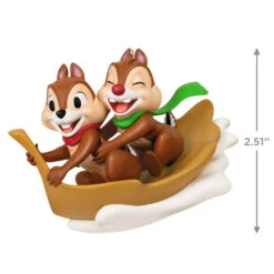 Hallmark Disney Chip And Dale Snow Much Fun! Ornament -Home Improvement Store Chip and Dale Chipmunks Sledding Keepsake Ornament 2099QXD6567 03