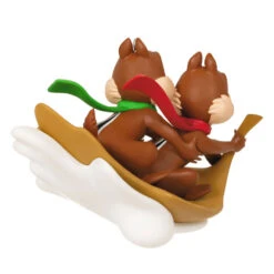 Hallmark Disney Chip And Dale Snow Much Fun! Ornament -Home Improvement Store Chip and Dale Chipmunks Sledding Keepsake Ornament 2099QXD6567 06