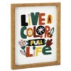 Hallmark Color Full Life Framed Quote Sign, 8x10 -Home Improvement Store Color Full Life Framed Embroidered Quote Sign 1SNN1078 01