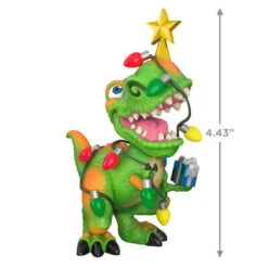Hallmark Tree Rex Ornament -Home Improvement Store Dinosaur in Christmas Lights Keepsake Ornament 1799QGO2779 03