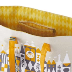 Hallmark Walt Disney World 50th Anniversary "it's A Small World" Canvas Tote Bag -Home Improvement Store Disney World its a small world Ride Tote Bag 1DYG2075 03