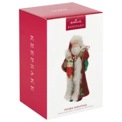 Hallmark Father Christmas Ornament -Home Improvement Store Father Christmas With Toy Bag Keepsake Ornament 2499QXR8137 04