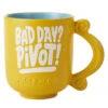 Hallmark Friends Pivot Sculpted Mug, 19 Oz. -Home Improvement Store Friends Bad Day Pivot Yellow Coffee Mug 1PCL1000 01