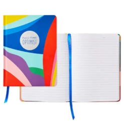 Hallmark Full Time Optimist Journal, 6x8 -Home Improvement Store Full Time Optimist Notebook 1HWJ7040 02