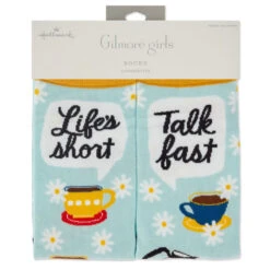 Hallmark Gilmore Girls Life's Short, Talk Fast Crew Socks -Home Improvement Store Gilmore Girls Lifes Short Talk Fast Crew Socks 1PCL1011 04