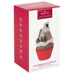 Hallmark Christmas Cupcakes Gingerbread Goodness Ornament -Home Improvement Store Gingerbread House Cupcake Keepsake Ornament 1599QXR8017 04