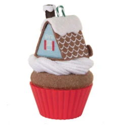 Hallmark Christmas Cupcakes Gingerbread Goodness Ornament -Home Improvement Store Gingerbread House Cupcake Keepsake Ornament 1599QXR8017 06