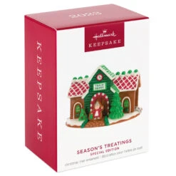 Hallmark Season's Treatings Special Edition Ornament -Home Improvement Store Gingerbread Train Depot Keepsake Ornament 1899QXT4117 04
