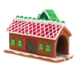 Hallmark Season's Treatings Special Edition Ornament -Home Improvement Store Gingerbread Train Depot Keepsake Ornament 1899QXT4117 06