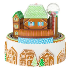 Hallmark Gingerbread Village Musical Ornament With Light And Motion -Home Improvement Store Gingerbread Village With Train Keepsake Ornament 6499QGO2687 06