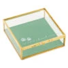 Hallmark The Love Of A Friend Glass Pet Memory Box, 5x5 -Home Improvement Store Glass and Metal Memory Keeper Box for Loss of Pet 1BMK1616 01