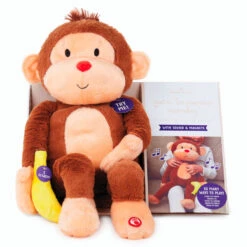 Hallmark Goin' Bananas Monkey Singing Stuffed Animal, 12" -Home Improvement Store Goin Bananas Interactive Monkey Stuffed Animal With Sound 1PSB2187 04