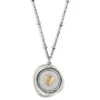 Heart Charm Dear You My Love Necklace, 17.5" -Home Improvement Store Gold Heart Silver Charm Necklace 1005060053 01