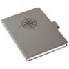 Hallmark Gray Etched Compass Faux Leather Notebook -Home Improvement Store Gray Etched Compass Faux Leather Notebook 1HWJ1851 01