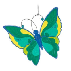 Hallmark Brilliant Butterflies Special Edition Ornament -Home Improvement Store Green and Blue Butterfly Keepsake Ornament 1999QGO2799 06
