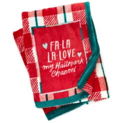 Hallmark Channel Fa-La-La-Love Plaid Blanket, 50x60 -Home Improvement Store Hallmark Channel FaLaLaLove Plaid Blanket 1XKT3520 03