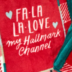 Hallmark Channel Fa-La-La-Love Plaid Blanket, 50x60 -Home Improvement Store Hallmark Channel FaLaLaLove Plaid Blanket 1XKT3520 06