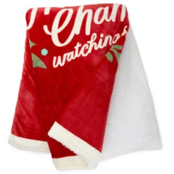 Hallmark Channel Red Oversized Blanket, 60x80 -Home Improvement Store Hallmark Channel FamilySized Blanket 1XKT3505 03