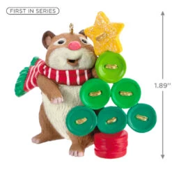 Hallmark Cute As A Button Ornament -Home Improvement Store Hamster With Button Tree Keepsake Ornament 1599QXR8259 03