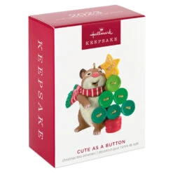 Hallmark Cute As A Button Ornament -Home Improvement Store Hamster With Button Tree Keepsake Ornament 1599QXR8259 04