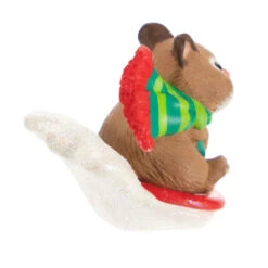Hallmark Cute As A Button Special Edition Ornament -Home Improvement Store Hamster on Button Sled Keepsake Ornament 1599QXE3317 06