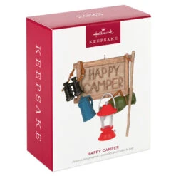 Hallmark Happy Camper Ornament -Home Improvement Store Happy Camper Sign and Gear Keepsake Ornament 1899QGO2917 04