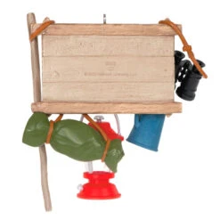Hallmark Happy Camper Ornament -Home Improvement Store Happy Camper Sign and Gear Keepsake Ornament 1899QGO2917 06