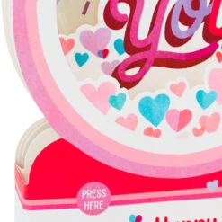 Hallmark All My Love Snow Globe Musical 3D Pop-Up Valentine's Day Card With Motion -Home Improvement Store Hearts Snow Globe 3D PopUp Music Motion Valentines Day Card 1299VAY9986 04