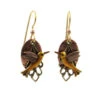 Silver Forest Hummingbird On Layered Mixed Metal Earrings 2 Silver Forest Hummingbird On Layered Mixed Metal Earrings -Home Improvement Store Hummingbird on Layered Mixed Metal Drop Earrings NE2051 01