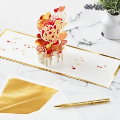 Hallmark All My Love Hearts 3D Pop-Up Love Card -Home Improvement Store I Love You Hearts 3D PopUp Love Card 1299LAD2889 06