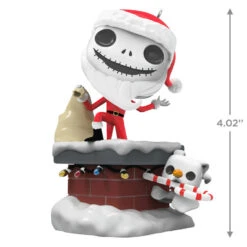 Hallmark Disney Tim Burton's The Nightmare Before Christmas Jack Skellington And Zero Funko POP!® Ornament -Home Improvement Store Jack Skellington and Zero Funko Keepsake Ornament 2699QXD6709 03