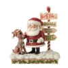 Enesco Jim Shore Rudolph, Santa And North Pole Sign Figurine, 7.68" -Home Improvement Store Jim Shore Rudolph Santa North Pole Sign Figurine 6012715 01