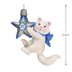Hallmark Mischievous Kittens Special Edition 25th Anniversary Ornament 10 Hallmark Mischievous Kittens Special Edition 25th Anniversary Ornament -Home Improvement Store Kitten With 25th Star Keepsake Ornament 1799QXE3327 03