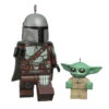 Hallmark The Mandalorian™ And Grogu™ LEGO® Star Wars™ Minifigure Ornaments, Set Of 2 -Home Improvement Store Mandalorian Grogu LEGO Minifig Keepsake Ornaments 2499QXI7079 01