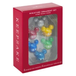 Hallmark Mini Disney Mickey Mouse Ornaments, Set Of 6 -Home Improvement Store Mickey Ears Balls Keepsake Ornaments 1599QSB6217 04