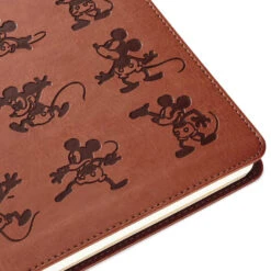 Hallmark Disney Mickey Mouse Brown Faux Leather Journal -Home Improvement Store Mickey Mouse Drawings Brown Faux Leather Notebook 5HWJ6940 05