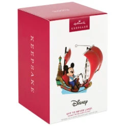 Hallmark Disney Peter Pan's Flight Off To Never Land! Ornament -Home Improvement Store Mickey Peter Pan Pirate Ship Keepsake Ornament 2199QXD6569 04