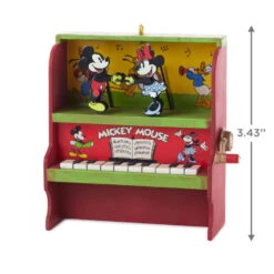 Hallmark Disney Mickey And Minnie Let's Dance! Musical Ornament With Motion -Home Improvement Store Mickey and Minnie Piano Keepsake Ornament 2699QXD6717 03