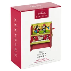 Hallmark Disney Mickey And Minnie Let's Dance! Musical Ornament With Motion -Home Improvement Store Mickey and Minnie Piano Keepsake Ornament 2699QXD6717 04